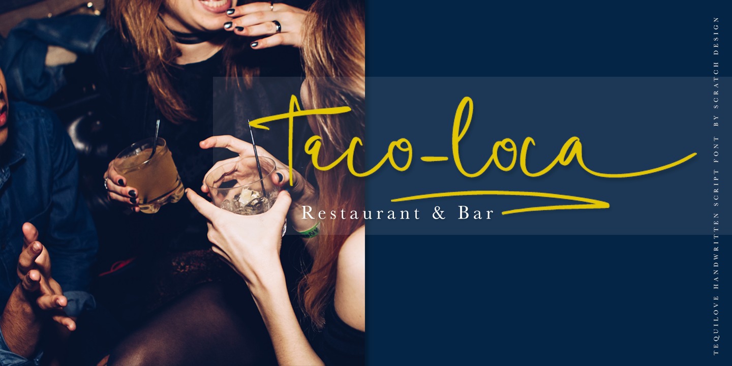 Beispiel einer Tequilove-Schriftart #4